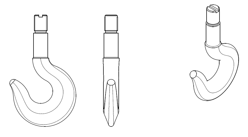 Чертеж крюка крана