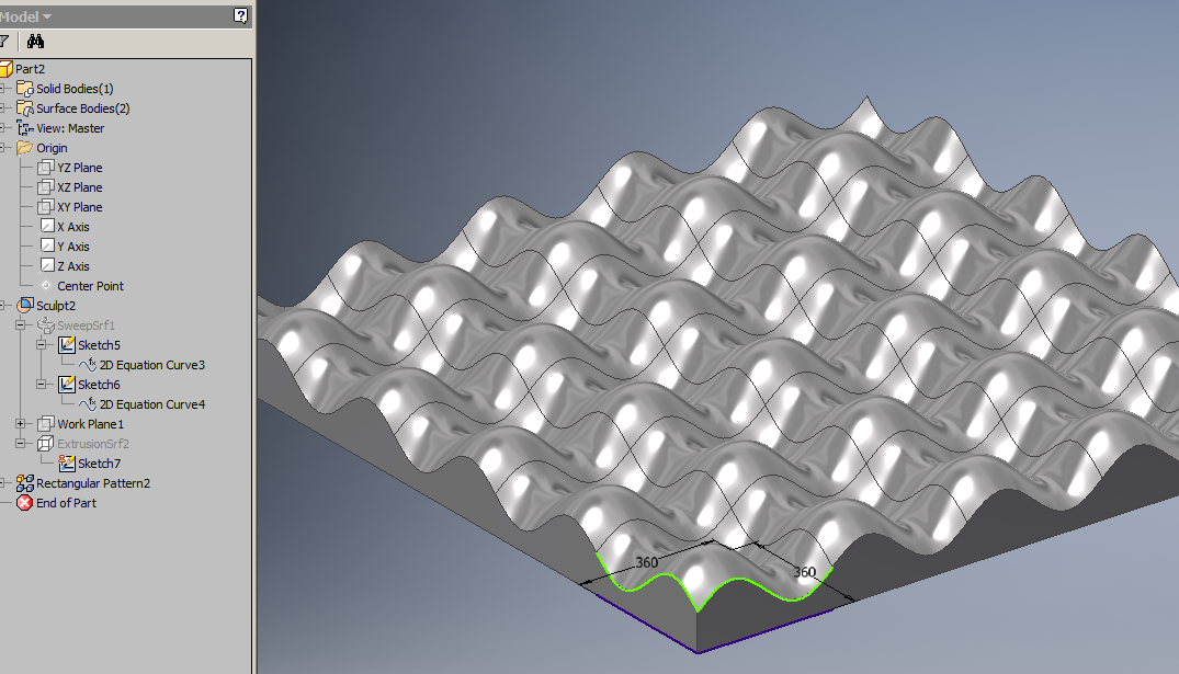 Увеличение поверхности. Ребристая поверхность Инвентор. Сложная поверхность. Волнистая плоскость. Solidworks ребристая поверхность.